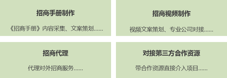 歸派鄉(xiāng)村振興規(guī)劃特色服務板塊四：招商引資、資源導入